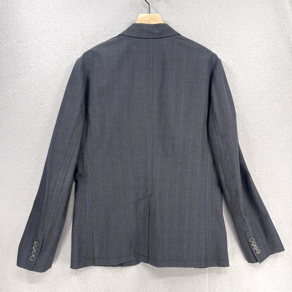 John Varvatos Sport Coat Mens 40 Gray Plaid Blazer Casual 2 Button Layering Work - Picture 16 of 16